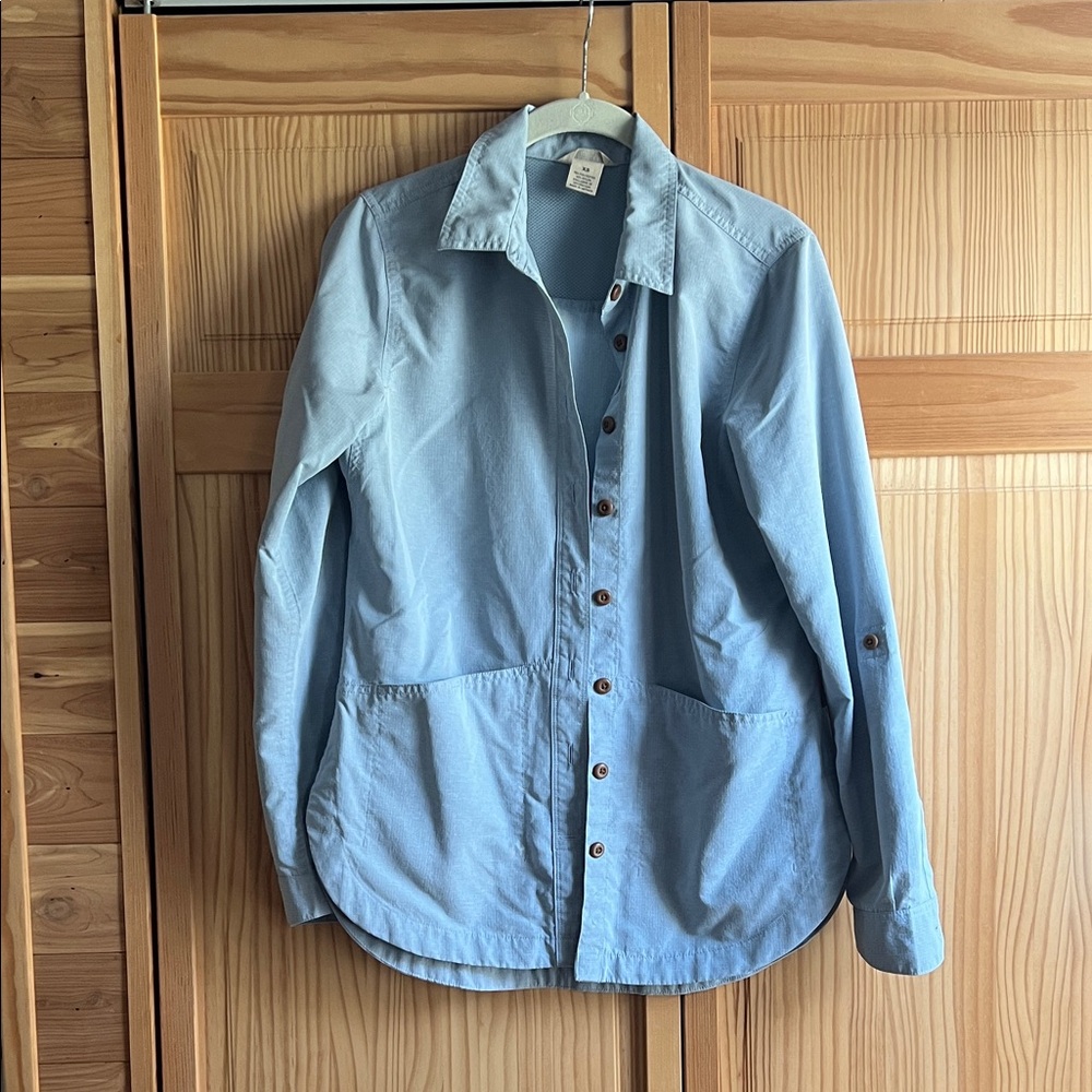 Light Blue Gardening Button-Up Shirt